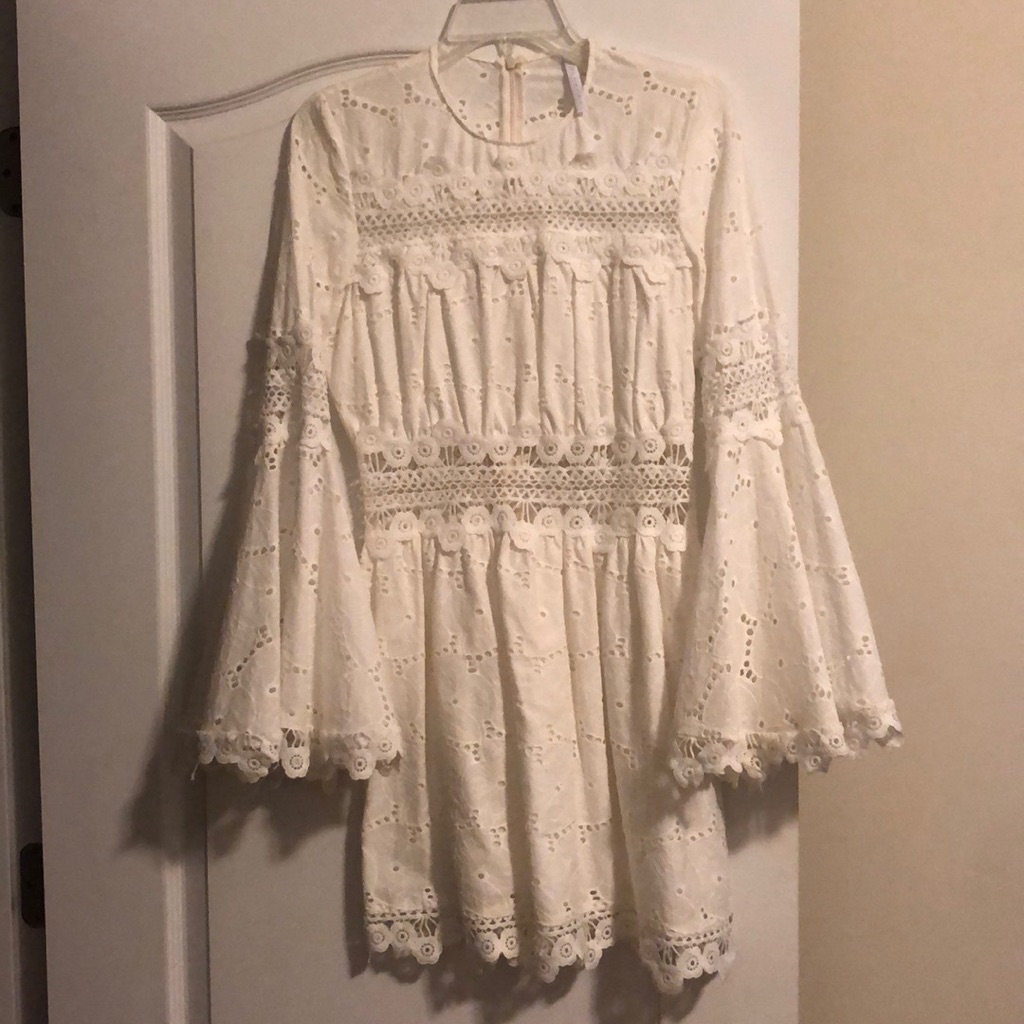 Beautiful Italian White Lace Dress